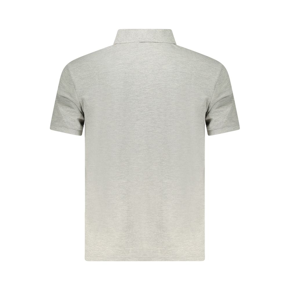 North Sails Gray Cotton Men Polo Shirt NO-35030-S