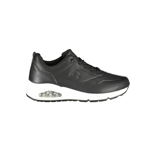 Laura Biagiotti Black Polyester Women Sneaker LA-36503-EU37/US7