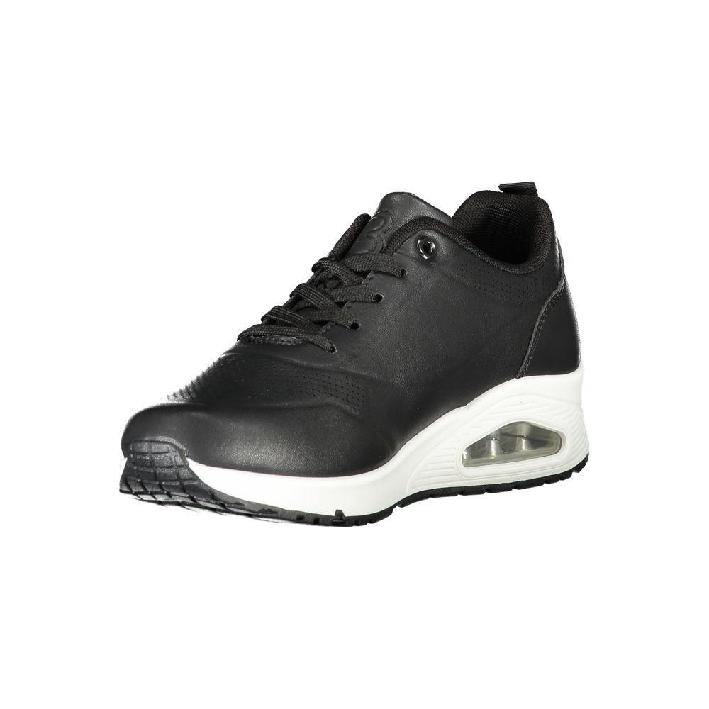 Laura Biagiotti Black Polyester Women Sneaker LA-36503-EU37/US7