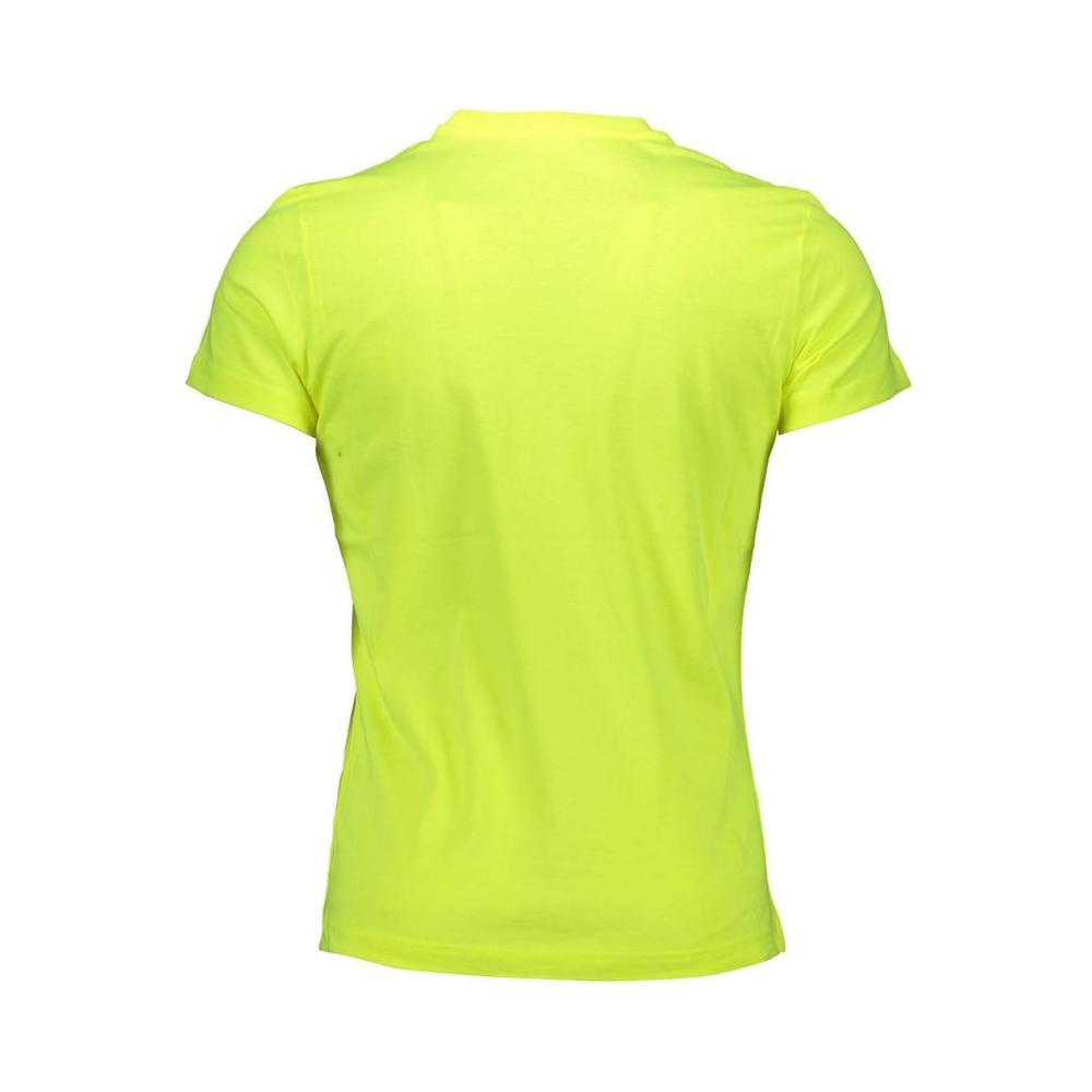 Diesel Yellow Cotton Men T-Shirt DI-36851-XL