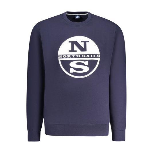 North Sails Blue Cotton Men Sweater NO-34359-S
