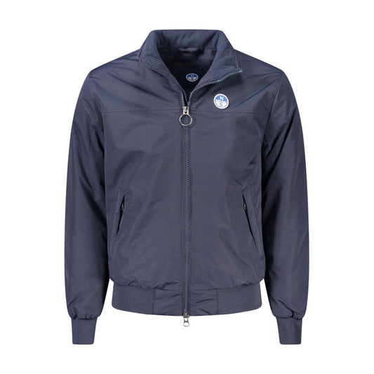 North Sails Blue Polyamide Men Jacket NO-32937-S