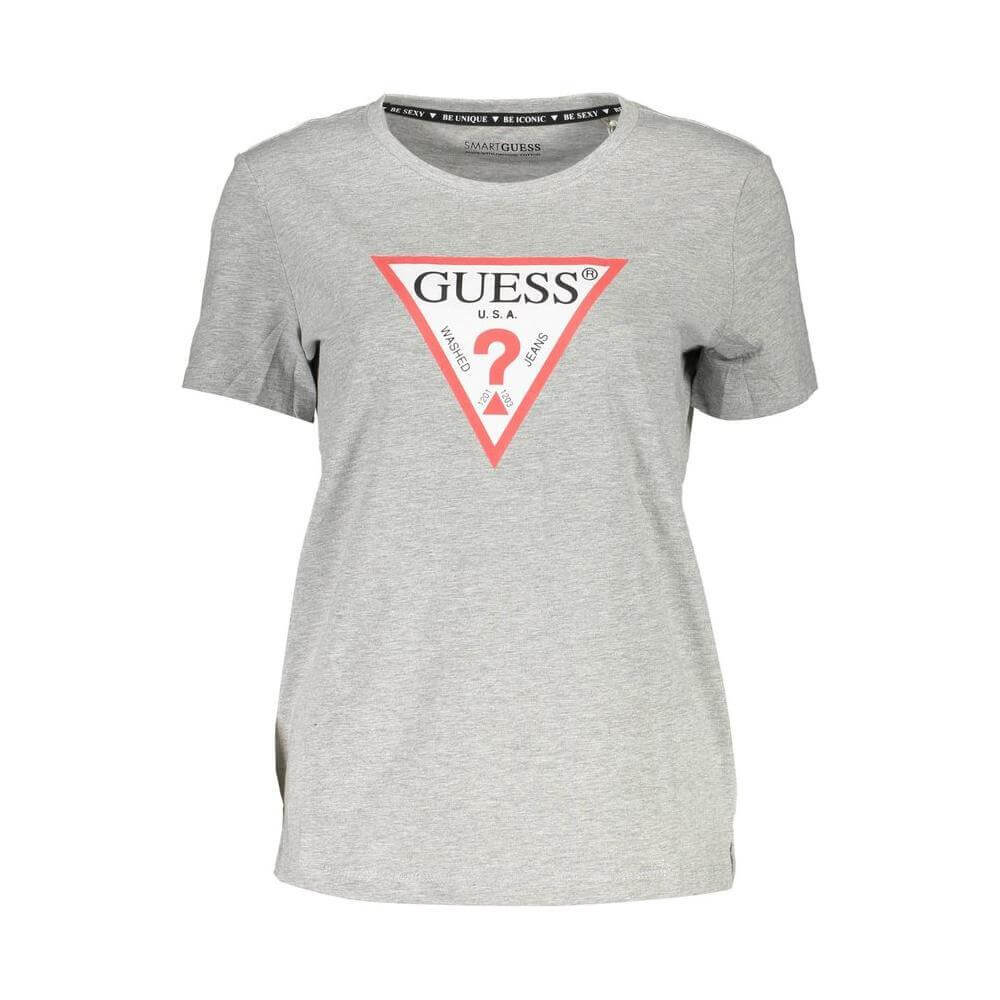 Guess Jeans Brown Cotton Women T-Shirt GU-37951-XS