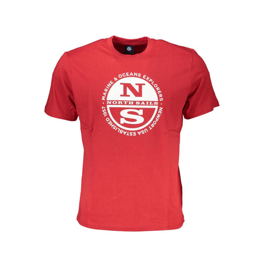 North Sails Red Cotton T-Shirt NO-27300-S
