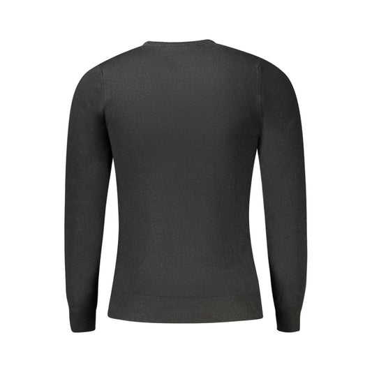 Cavalli Class Black Viscose Men Sweater CA-33479-M