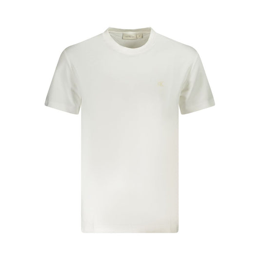 Calvin Klein White Cotton Men T-Shirt CA-36272-XL