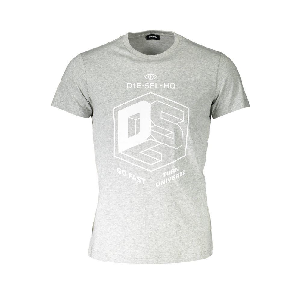 Diesel Gray Cotton T-Shirt