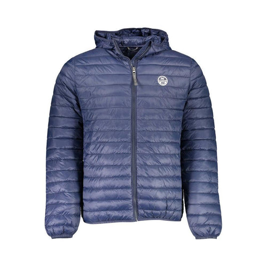 North Sails Blue Polyamide Men Jacket NO-37211-L