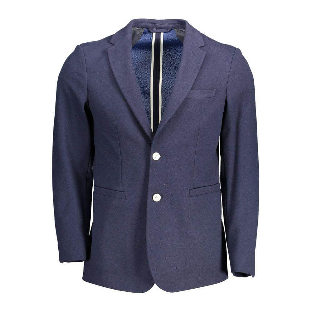 Gant Blue Cotton Men Jacket GA-37357-IT48 | M