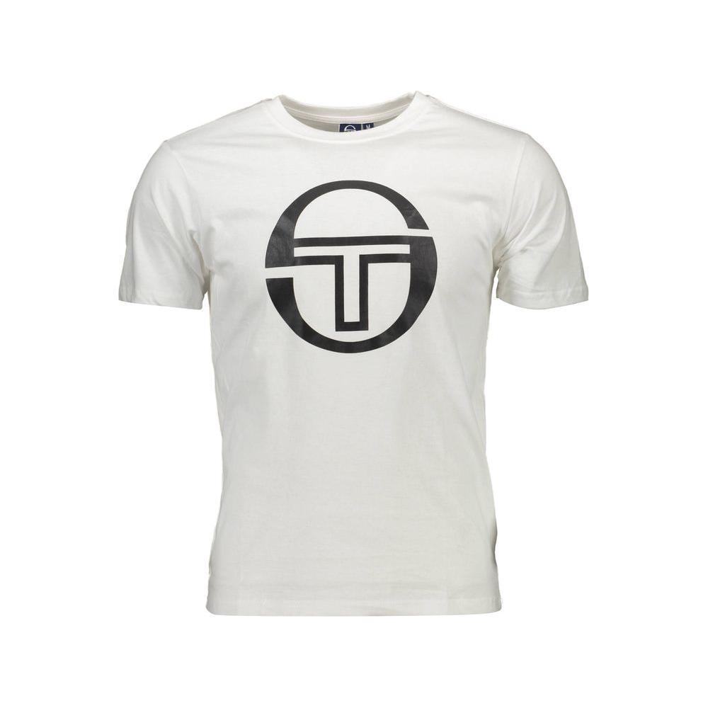 Sergio Tacchini White Cotton Men T-Shirt SE-38023-XL