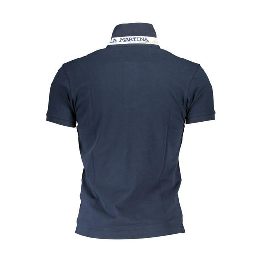 La Martina Sleek Slim Fit Polo with Contrast Details LA-26345-XL