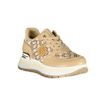Laura Biagiotti Beige Polyester Women Sneaker LA-36502-EU40/US10