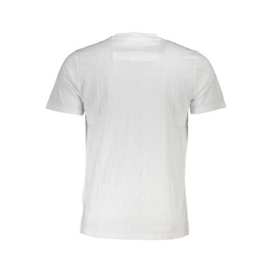 Cavalli Class White Cotton T-Shirt CA-26280-XL