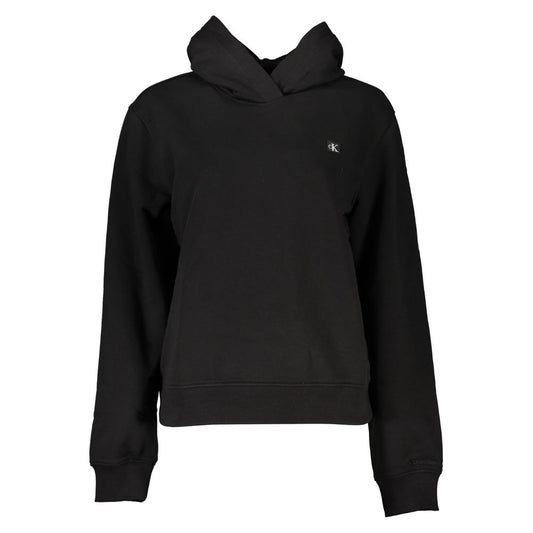 Calvin Klein Elegant Hooded Sweatshirt in Timeless Black CA-26974-XS