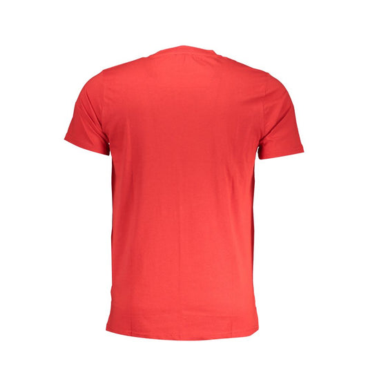 Cavalli Class Red Cotton T-Shirt CA-28590-L