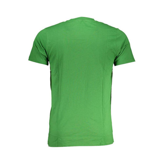 Cavalli Class Green Cotton T-Shirt CA-28600-L