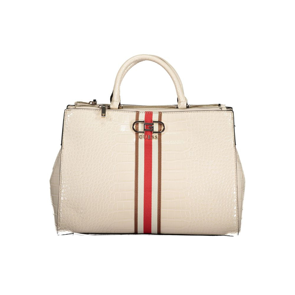 Front view with bag zipped and handles upright.