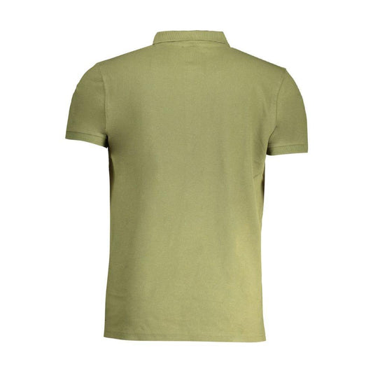 Cavalli Class Green Cotton Polo Shirt CA-30267-M