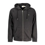 Timberland Black Cotton Mens Sweater with Central Pockets and Zip TI-32893-M