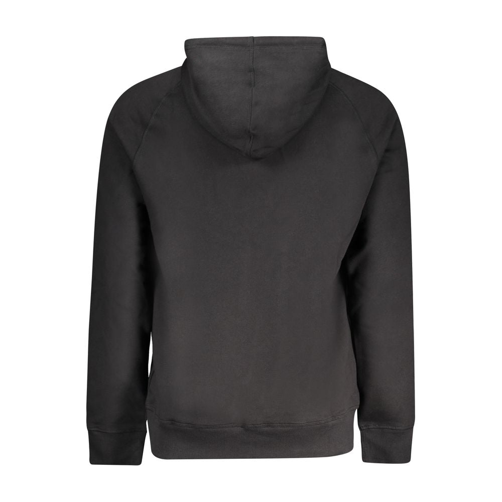 Timberland Black Cotton Mens Sweater with Central Pockets and Zip TI-32893-M