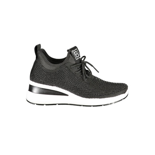 Laura Biagiotti Black Polyester Women Sneaker LA-36486-EU38/US8