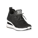 Laura Biagiotti Black Polyester Women Sneaker LA-36486-EU38/US8