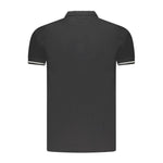 Cavalli Class Black Cotton Men Polo Shirt CA-36693-M