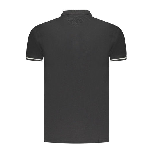 Cavalli Class Black Cotton Men Polo Shirt CA-36693-M