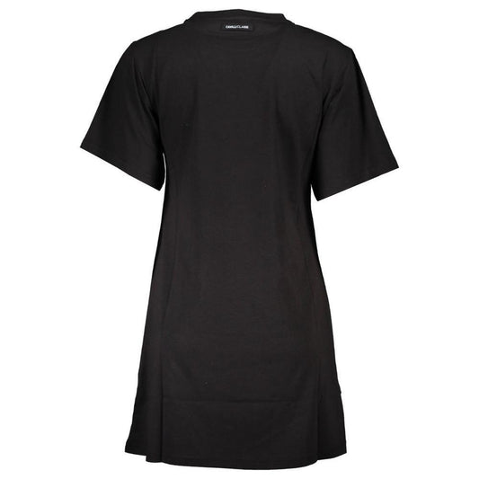 Cavalli Class Black Cotton Women Top CA-37140-M