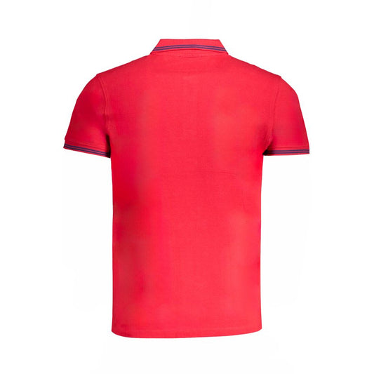 Cavalli Class Red Cotton Polo Shirt CA-31311-M