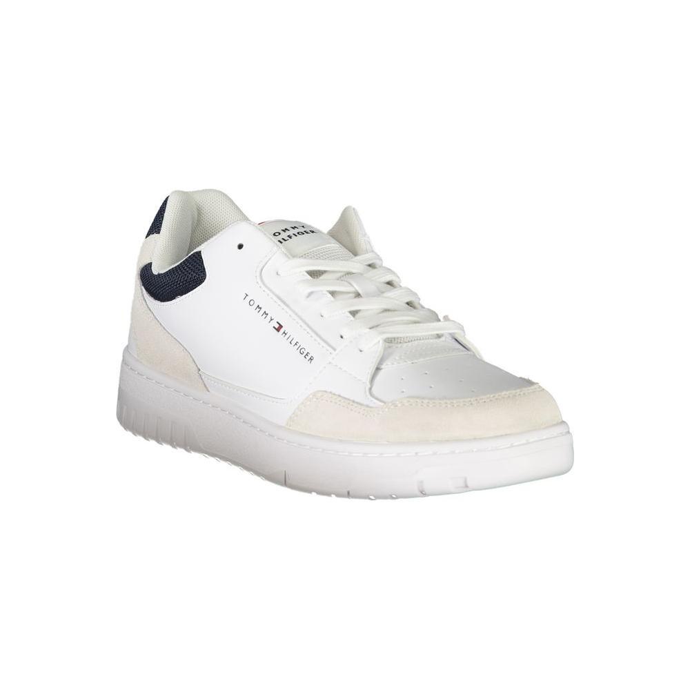 Tommy Hilfiger White Leather Men Sneaker TO-26836-EU44/US11