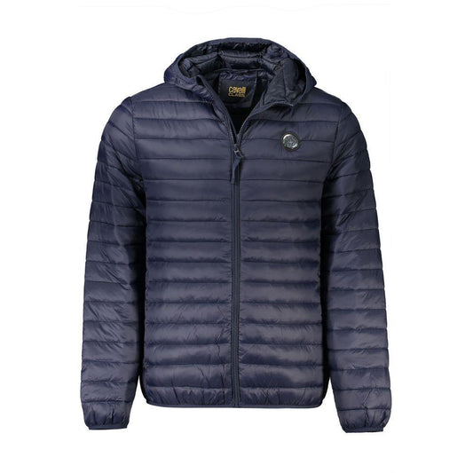 Cavalli Class Blue Polyamide Men Jacket CA-31944-XXL-FBB-393