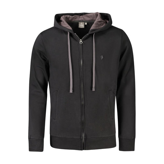 Coveri Moving Black Cotton Men Sweater CO-33040-M