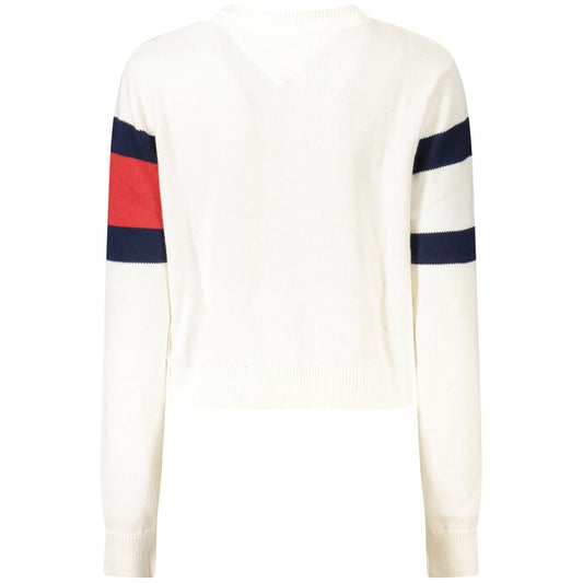 Tommy Hilfiger White Cotton Women Sweater TO-36251-L