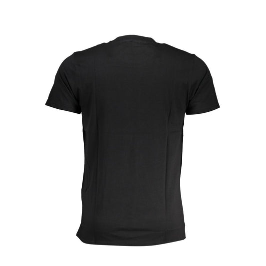 Cavalli Class Black Cotton T-Shirt CA-28607-XL