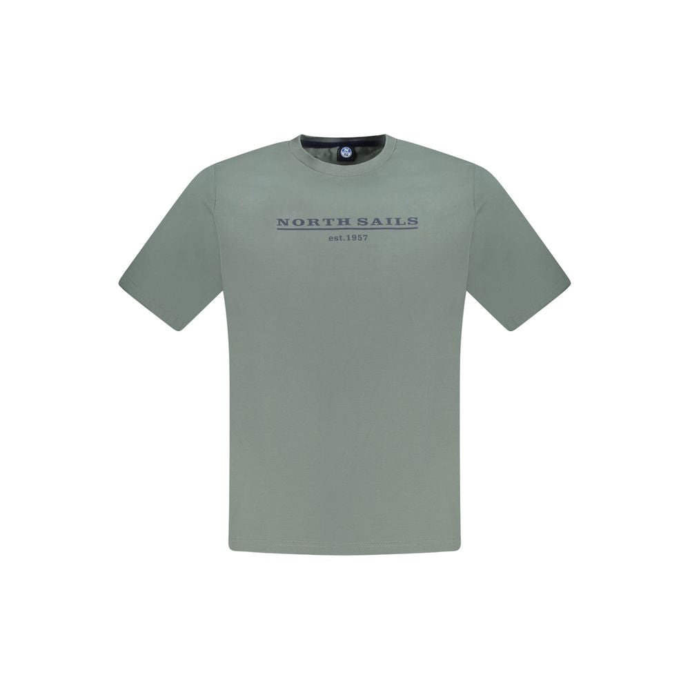 North Sails Green Cotton Men T-Shirt NO-33756-S