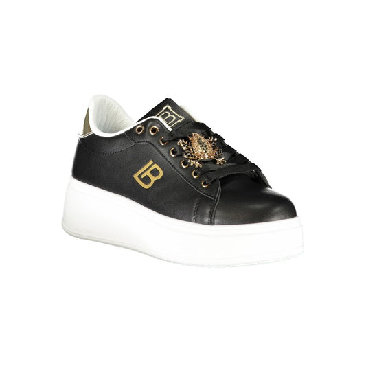 Laura Biagiotti Black Synthetic Women Sneaker LA-36487-EU38/US8