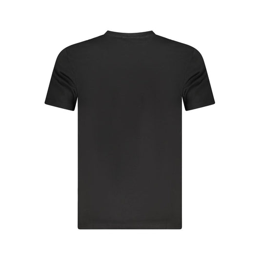 Cavalli Class Black Cotton Men T-Shirt CA-36657-XL
