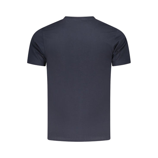 Cavalli Class Blue Cotton Men T-Shirt CA-36713-M