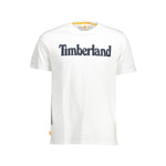 Timberland White Cotton Men T-Shirt TI-37845-S
