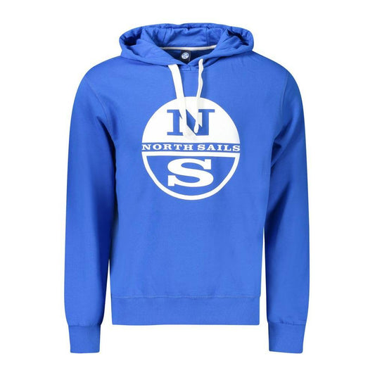 North Sails Blue Cotton Men Sweater NO-34383-M