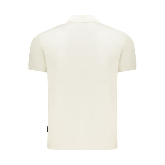 Napapijri White Cotton Men Polo Shirt NA-35715-S