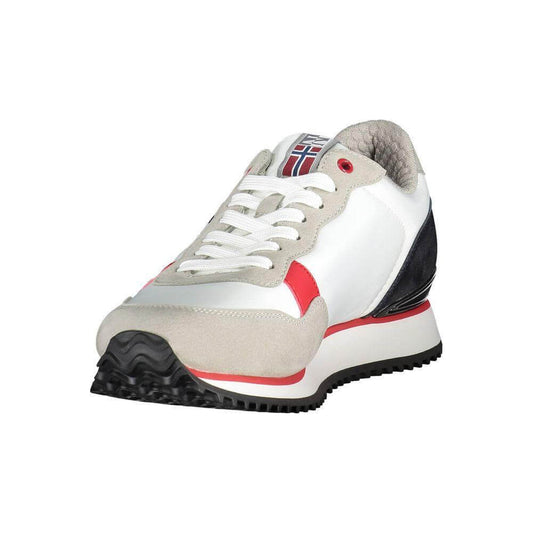 Napapijri White Polyester Men Sneaker NA-37285-EU44/US11