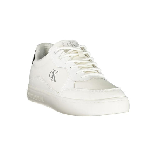 Calvin Klein White Polyester Men Sneaker