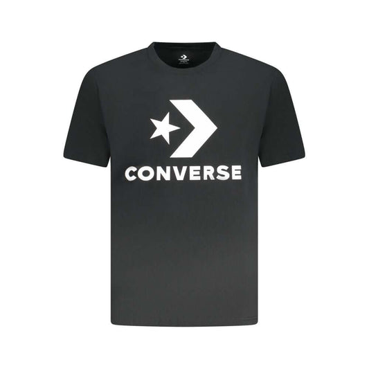Converse Black Cotton Men T-Shirt CO-38354-XXL