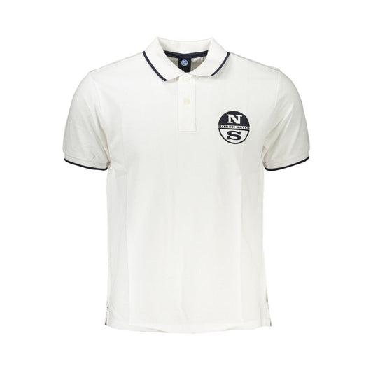 North Sails White Cotton Polo Shirt NO-27305-S
