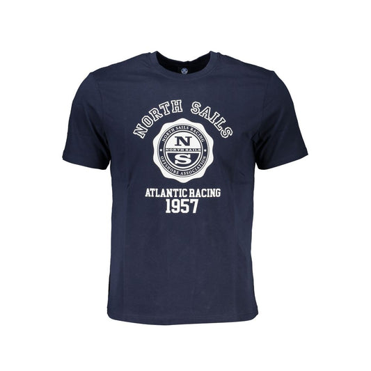 North Sails Blue Cotton T-Shirt NO-27318-S