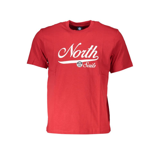 North Sails Red Cotton T-Shirt NO-27953-S