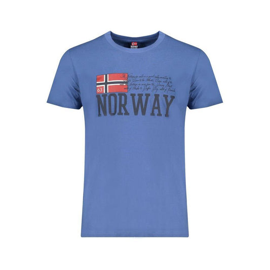 Norway 1963 Blue Cotton T-Shirt NO-29184-L