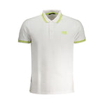 Cavalli Class White Cotton Polo Shirt CA-30269-L
